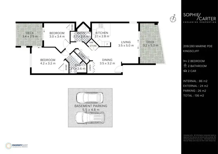 Floorplan of Homely unit listing, 209/280 Marine Parade, Kingscliff NSW 2487