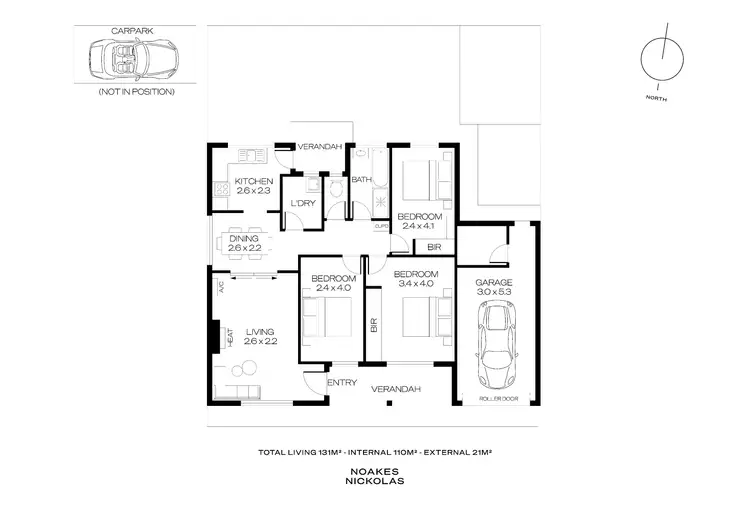 Floorplan of Homely unit listing, 1/14 Croker Road, Morphettville SA 5043