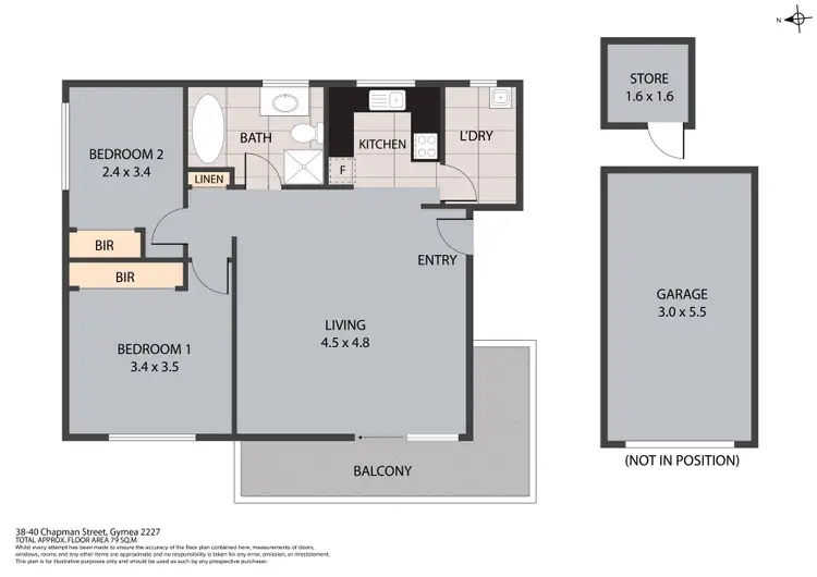 Floorplan of Homely apartment listing, 45/38-40 Chapman Street, Gymea NSW 2227