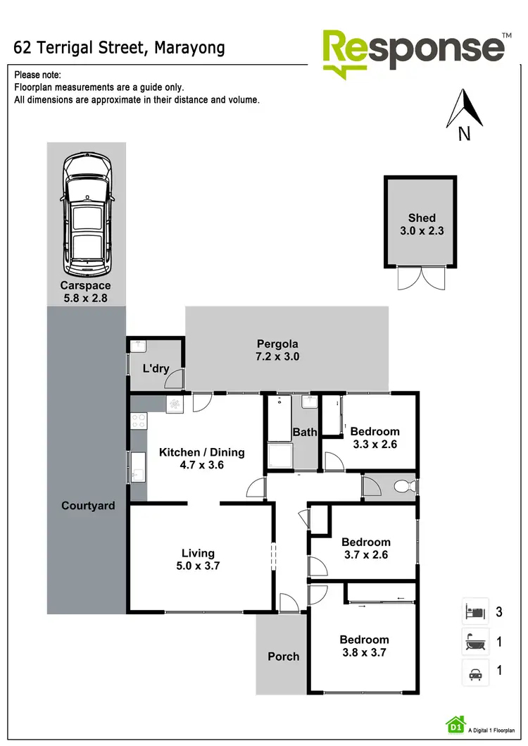 Floorplan of Homely house listing, 62 Terrigal Street, Marayong NSW 2148