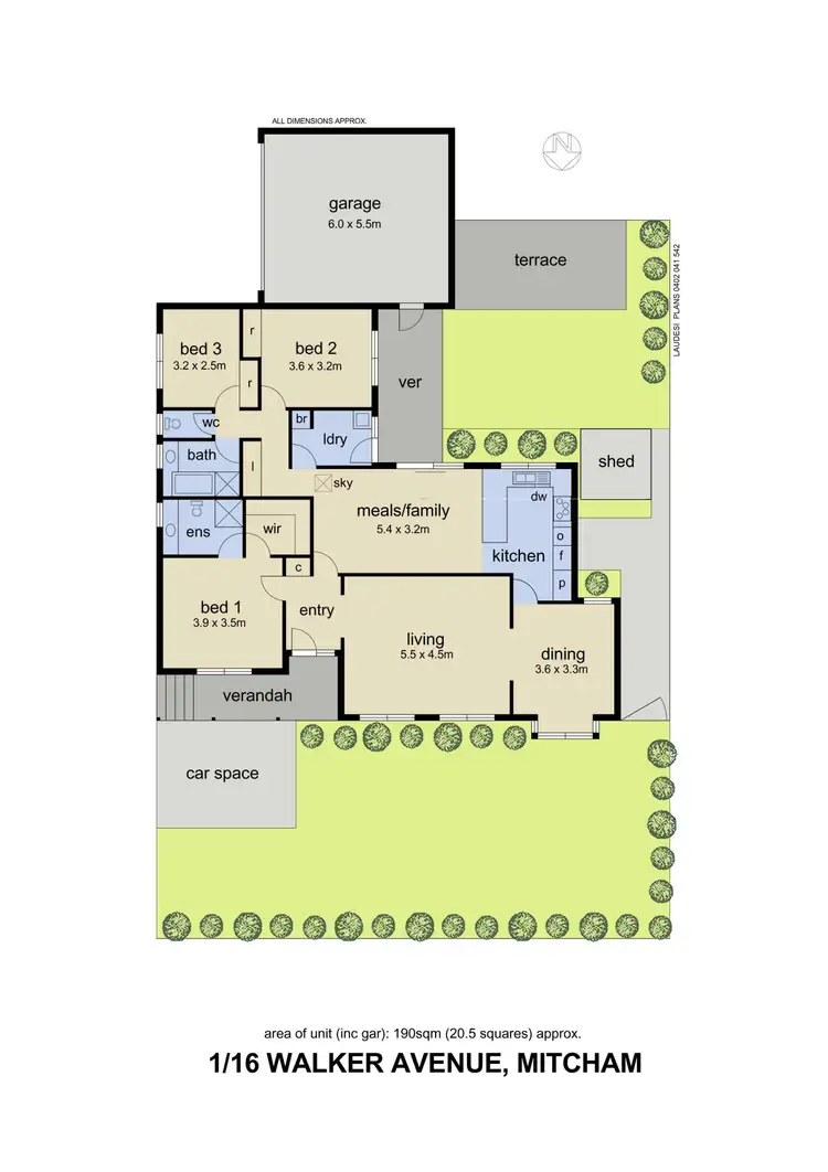 Floorplan of Homely unit listing, 1/16 Walker Avenue, Mitcham VIC 3132