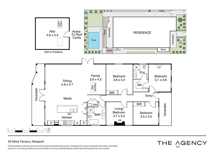 Floorplan of Homely house listing, 39 Alma Terrace, Newport VIC 3015