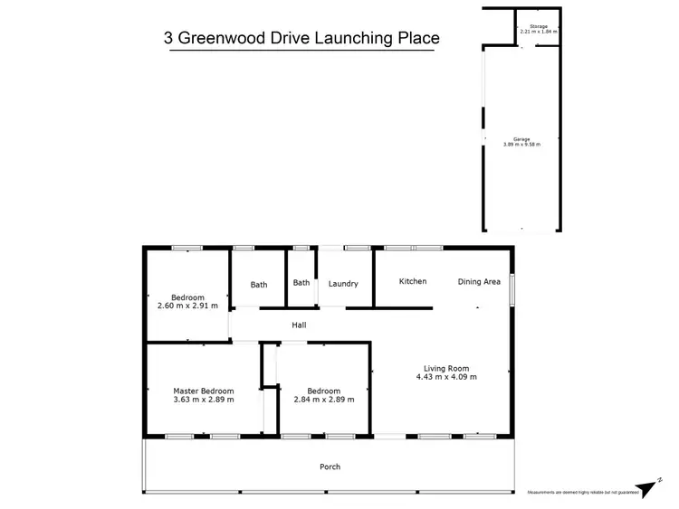 Floorplan of Homely house listing, 3 Greenwood Drive, Launching Place VIC 3139