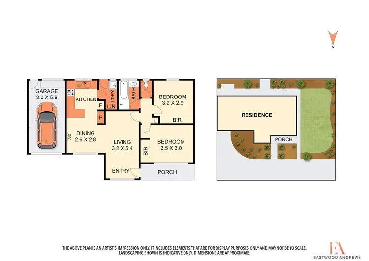 Floorplan of Homely unit listing, 1/8 Bowlers Avenue, Geelong West VIC 3218