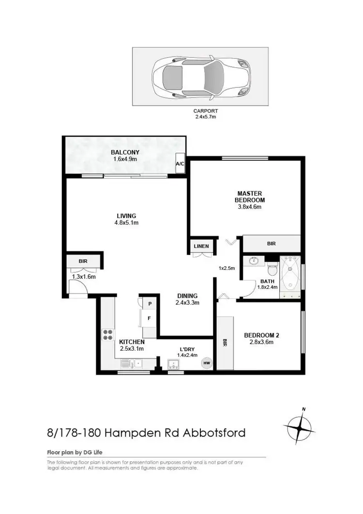 Floorplan of Homely apartment listing, 8/178 Hampden Road, Abbotsford NSW 2046