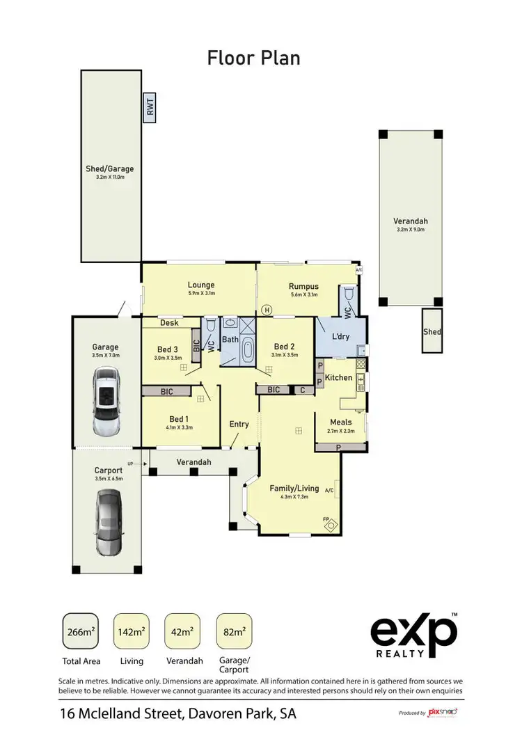 Floorplan of Homely house listing, 16 McLelland Street, Davoren Park SA 5113