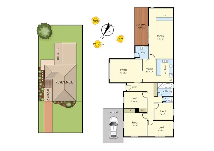 Floorplan of Homely house listing, 515 Frankston-Dandenong Road, Carrum Downs VIC 3201