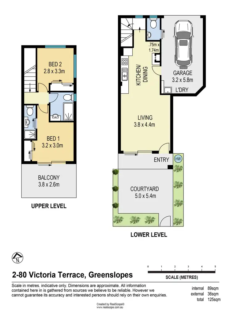Floorplan of Homely townhouse listing, 2/80 Victoria Terrace, Greenslopes QLD 4120