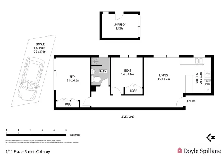 Floorplan of Homely apartment listing, 7/11 Frazer Street, Collaroy NSW 2097