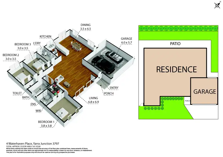 Floorplan of Homely house listing, 4 Waterhaven Place, Yarra Junction VIC 3797