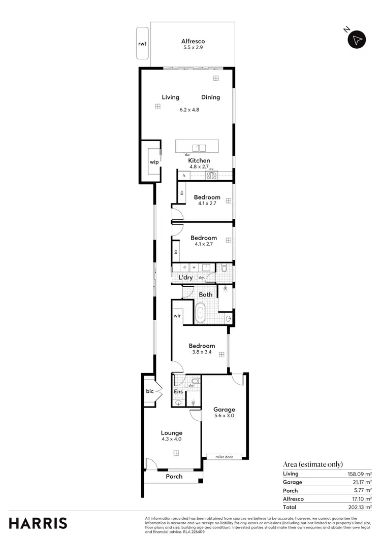 Floorplan of Homely house listing, 10 Hurcombe Street, West Beach SA 5024