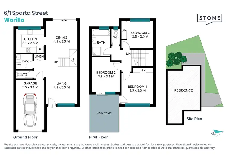 Floorplan of Homely townhouse listing, 6/1 Sparta Street, Warilla NSW 2528