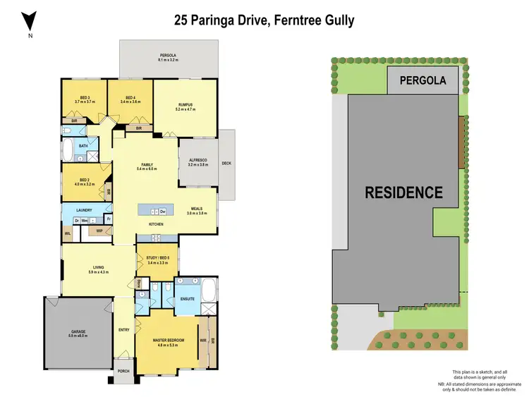 Floorplan of Homely house listing, 25 Paringa Drive, Ferntree Gully VIC 3156