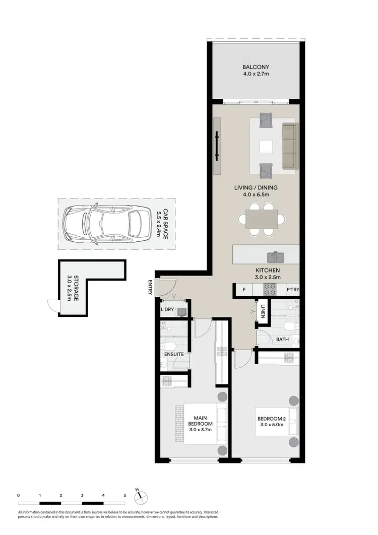 Floorplan of Homely apartment listing, B305/86 Centenary Drive, Strathfield NSW 2135