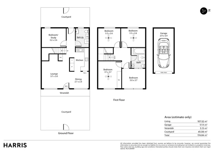 Floorplan of Homely house listing, 2/5 Mooloola Way, West Lakes Shore SA 5020