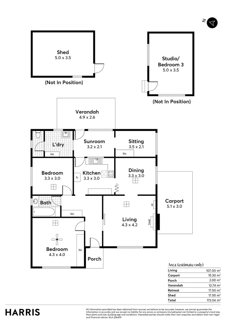 Floorplan of Homely house listing, 3 Harrison Street, Magill SA 5072