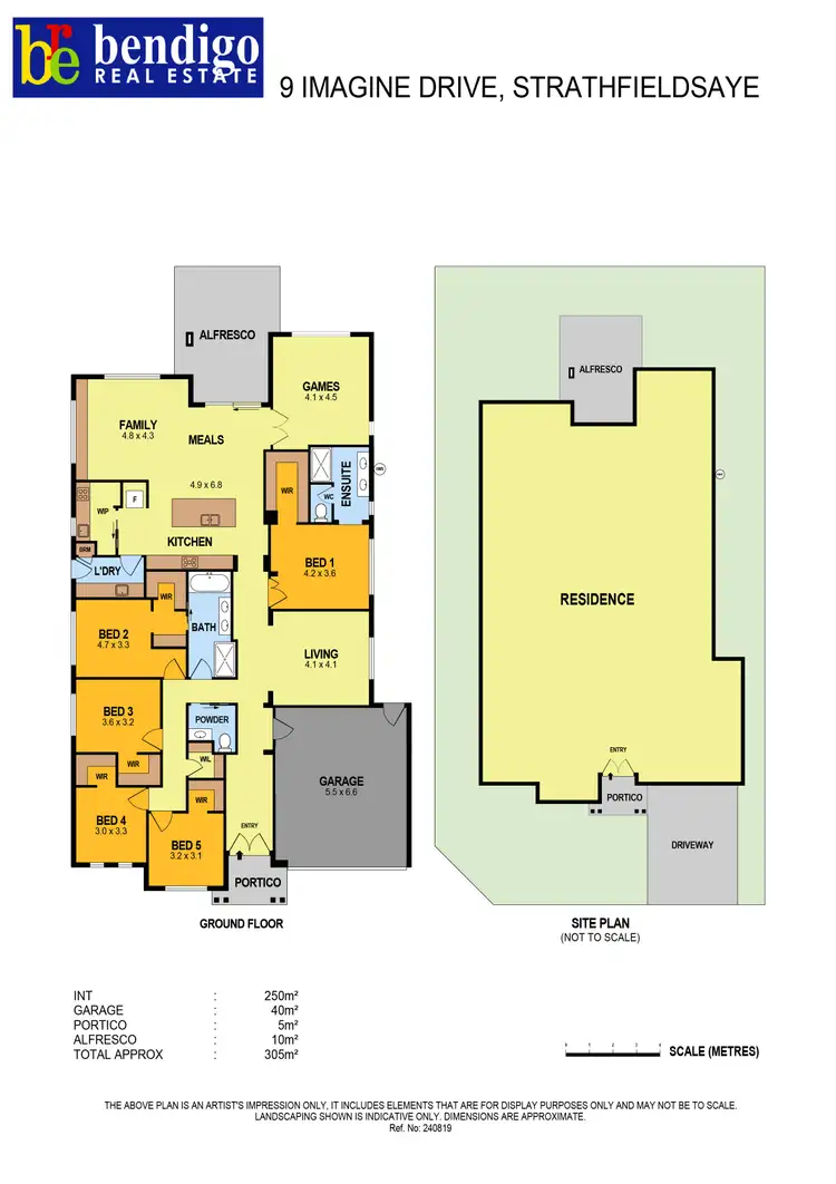 Floorplan of Homely house listing, 9 Imagine Drive, Strathfieldsaye VIC 3551
