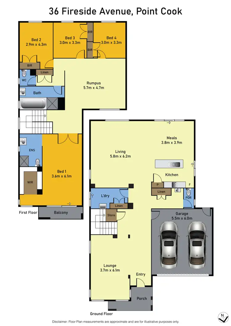 Floorplan of Homely house listing, 36 Fireside Avenue, Point Cook VIC 3030