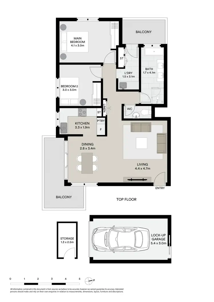 Floorplan of Homely apartment listing, 11/119-121 Clareville Avenue, Sandringham NSW 2219