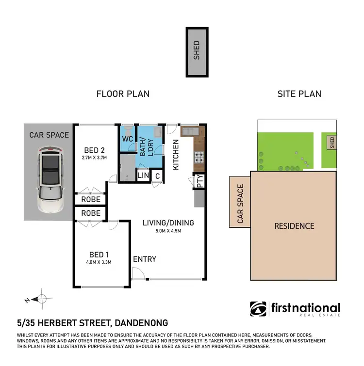 Floorplan of Homely unit listing, 5/35 Herbert Street, Dandenong VIC 3175