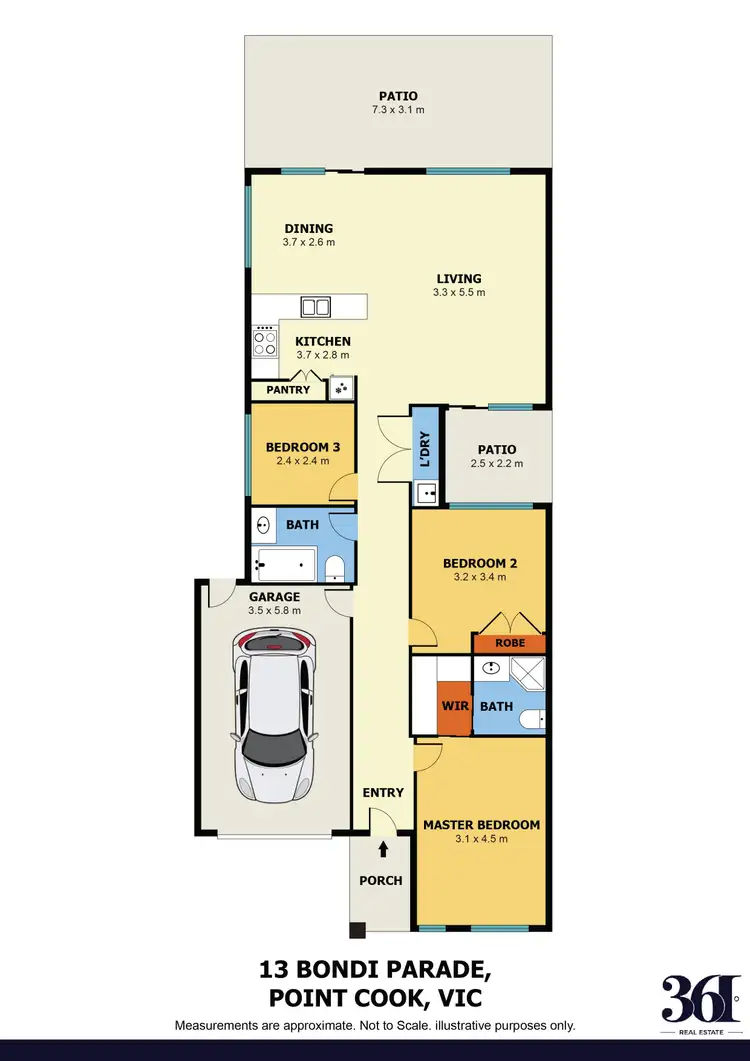 Floorplan of Homely house listing, 13 Bondi Parade, Point Cook VIC 3030
