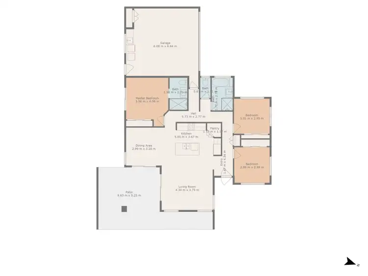 Floorplan of Homely unit listing, 1/69 Blue Gums Drive, Emerald QLD 4720