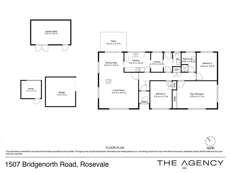 Floorplan of Homely house listing, 1507 Bridgenorth Road, Rosevale TAS 7292