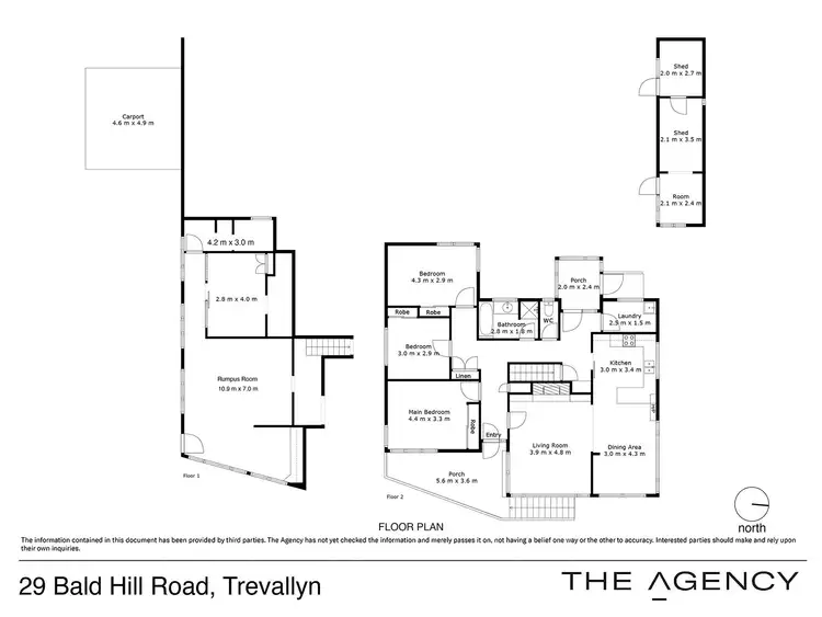 Floorplan of Homely house listing, 29 Bald Hill Road, Trevallyn TAS 7250