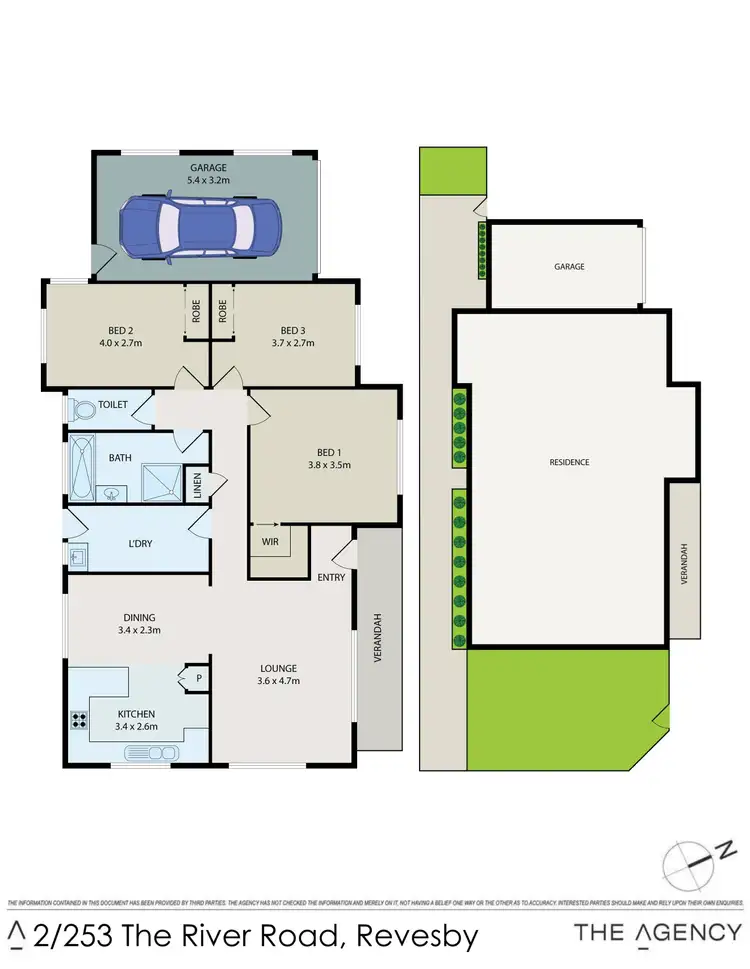 Floorplan of Homely villa listing, 2/253 The River Road, Revesby NSW 2212