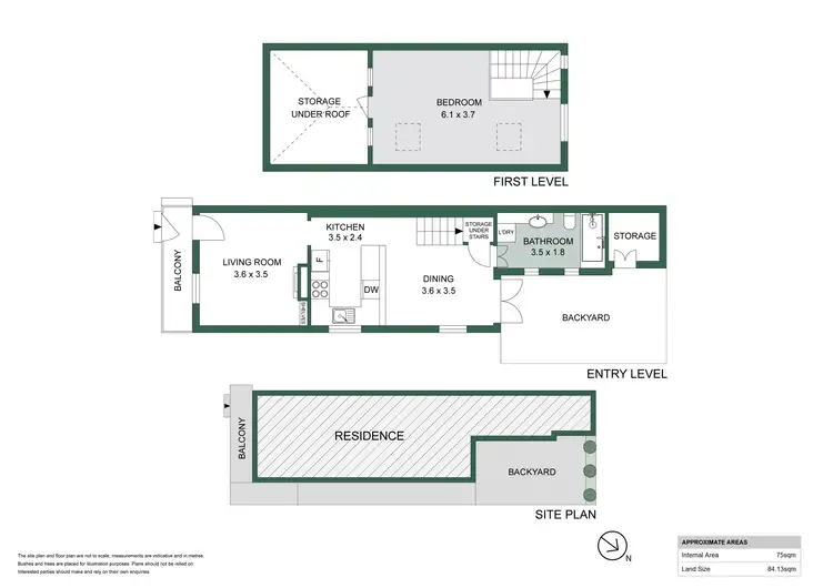 Floorplan of Homely house listing, 18 Carrington Street, Balmain NSW 2041