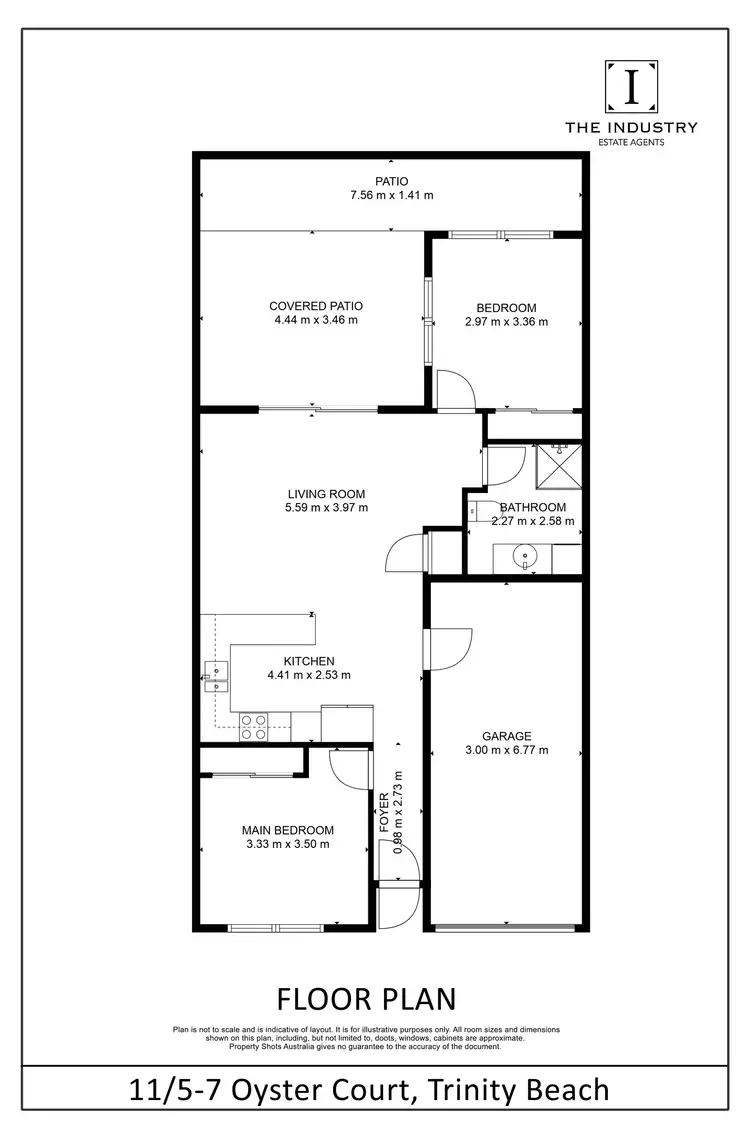 Floorplan of Homely apartment listing, 11/5-7 Oyster Court, Trinity Beach QLD 4879