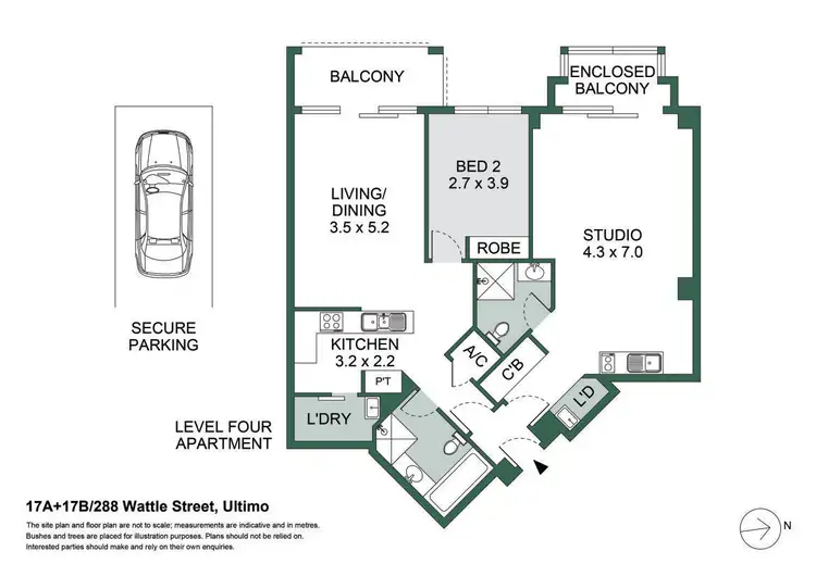 Floorplan of Homely apartment listing, 17/288-306 Wattle Street, Ultimo NSW 2007
