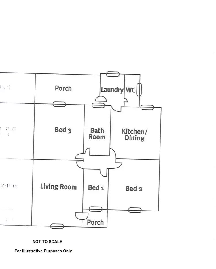 Floorplan of Homely semi-detached listing, 18 George Avenue, Whyalla Norrie SA 5608