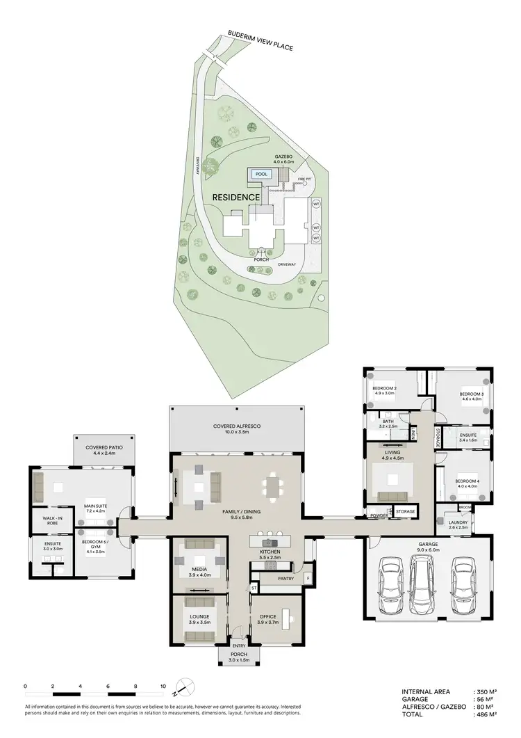 Floorplan of Homely house listing, 21 Buderim View Place, Diddillibah QLD 4559