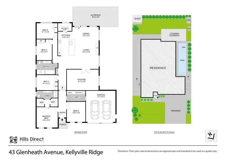 Floorplan of Homely house listing, 43 Glenheath Avenue, Kellyville Ridge NSW 2155