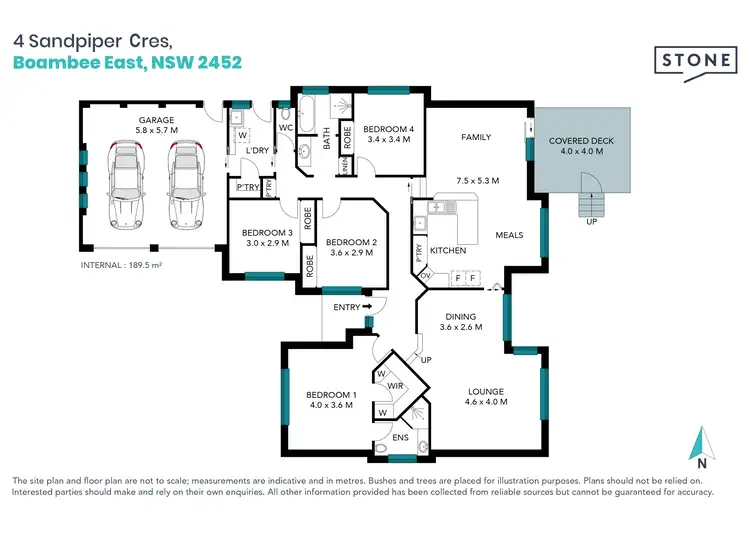 Floorplan of Homely house listing, 4 Sandpiper Crescent, Boambee East NSW 2452