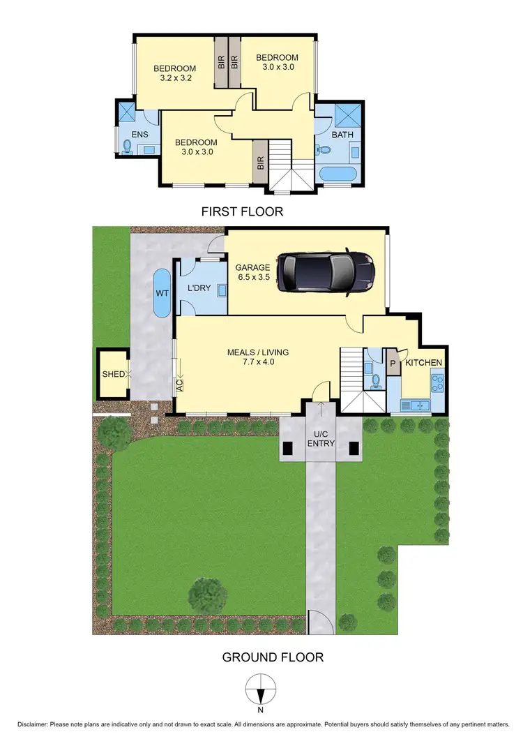 Floorplan of Homely townhouse listing, 1/59 Pickett Street, Reservoir VIC 3073