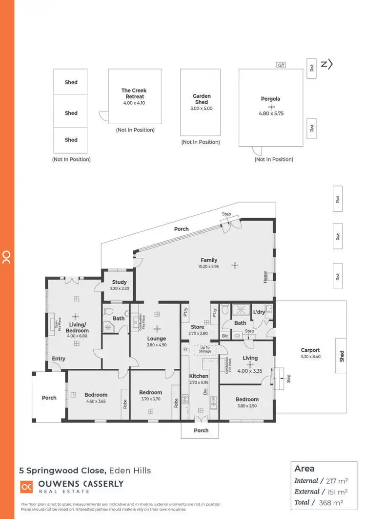 Floorplan of Homely house listing, 5 Springwood Close, Eden Hills SA 5050