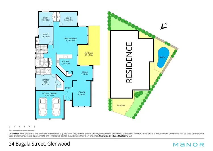 Floorplan of Homely house listing, 24 Bagala Street, Glenwood NSW 2768