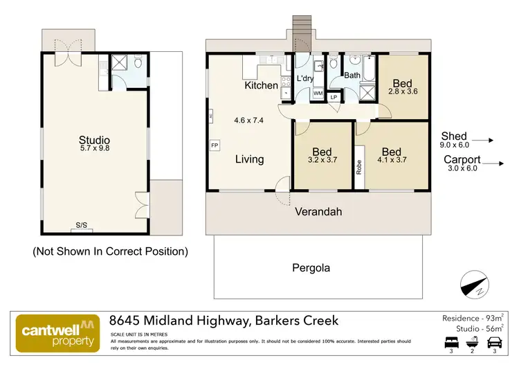 Floorplan of Homely house listing, 8645 Midland Highway, Barkers Creek VIC 3451