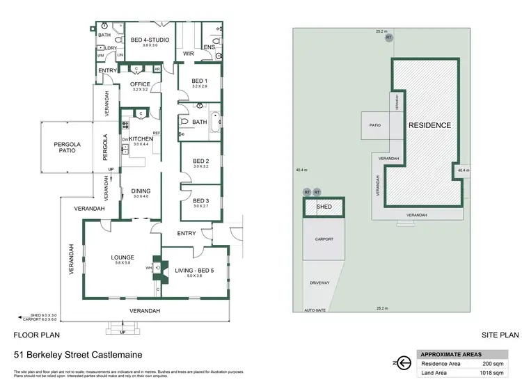 Floorplan of Homely house listing, 51 Berkeley Street, Castlemaine VIC 3450