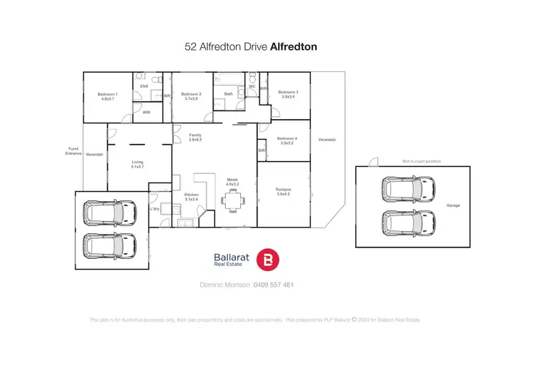 Floorplan of Homely house listing, 52 Alfredton Drive, Alfredton VIC 3350
