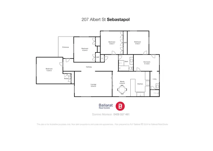 Floorplan of Homely house listing, 207 Albert Street, Sebastopol VIC 3356