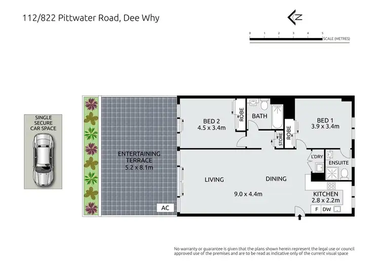Floorplan of Homely apartment listing, 112/822 Pittwater Road (Access via Delmar Parade), Dee Why NSW 2099