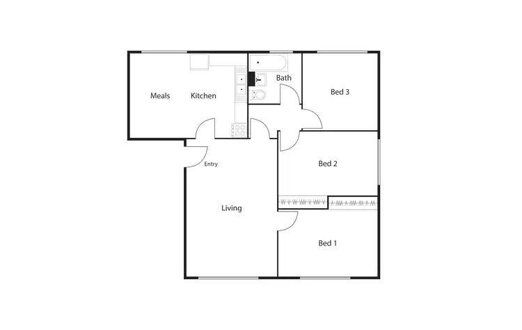 Floorplan of Homely apartment listing, 4/3 Nuyts Street, Red Hill ACT 2603