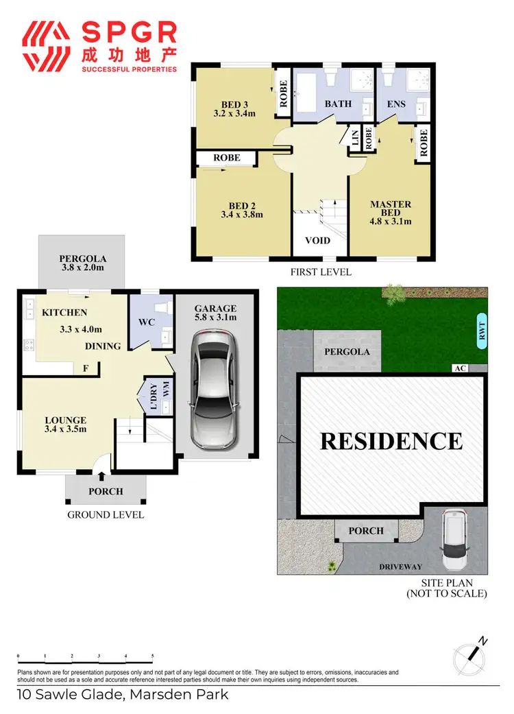 Floorplan of Homely townhouse listing, 10 Sawle Glade, Marsden Park NSW 2765