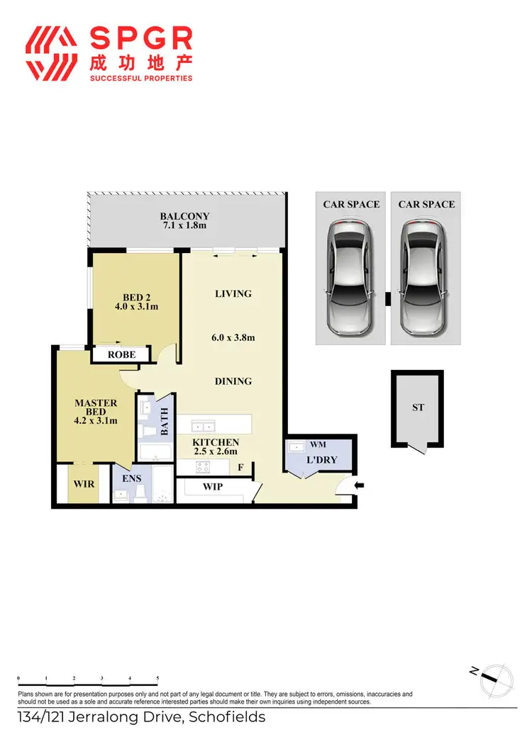 Floorplan of Homely apartment listing, 134/121C Jerralong Drive, Schofields NSW 2762