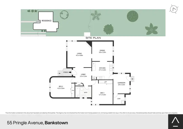 Floorplan of Homely house listing, 55 Pringle Avenue, Bankstown NSW 2200