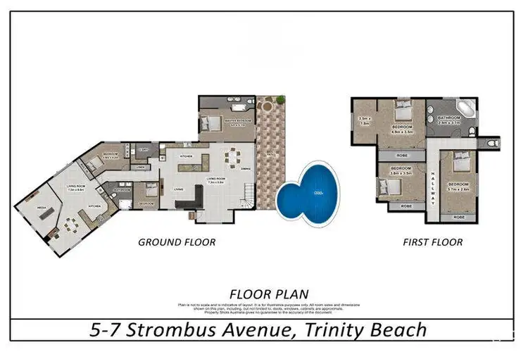 Floorplan of Homely house listing, 5-7 Strombus Avenue, Trinity Beach QLD 4879