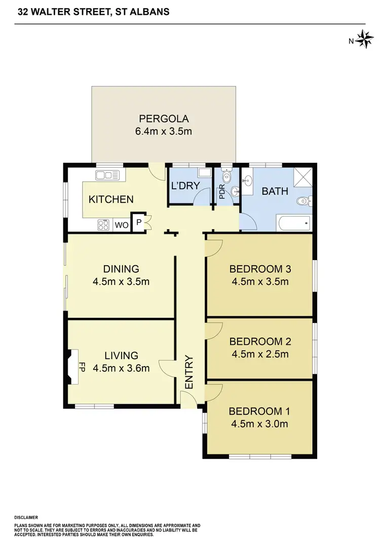 Floorplan of Homely house listing, 32 Walter Street, St Albans VIC 3021